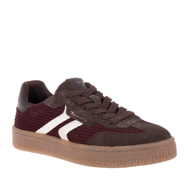 TAMARIS ΓΥΝΑΙΚΕΙΑ ΜΠΟΡΝΤΟ ΔΕΡΜΑΤΙΝΑ SNEAKERS