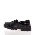 GEOX J CASEY ΠΑΙΔΙΚΑ ΜΟΚΑΣΙΝΙΑ ΜΑΥΡΑ ΛΟΥΣΤΡΙΝΙ