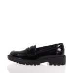 GEOX J CASEY ΠΑΙΔΙΚΑ ΜΟΚΑΣΙΝΙΑ ΜΑΥΡΑ ΛΟΥΣΤΡΙΝΙ