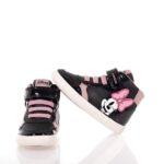 GEOX B GISLI ΠΑΙΔΙΚΑ SNEAKERS HIGH MINNIE MOUSE ΜΑΥΡΑ