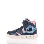 GEOX J SKYLIN ΠΑΙΔΙΚΑ ΜΠΟΤΑΚΙΑ STITCH ΜΕ ΦΩΤΑΚΙΑ ΜΠΛΕ