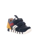 GEOX B IUPIDOO ΠΑΙΔΙΚΑ SNEAKERS ΜΕ VELCRO ΜΠΛΕ