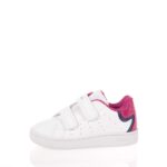 GEOX B ECLYPER ΠΑΙΔΙΚΑ SNEAKERS ΛΕΥΚΑ-ΦΟΥΞΙΑ