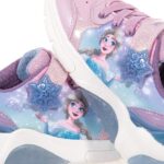 GEOX J FADINLIGHT ΠΑΙΔΙΚΑ ΑΘΛΗΤΙΚΑ FROZEN ΜΕ ΦΩΤΑΚΙΑ ΡΟΖ
