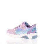 GEOX J FADINLIGHT ΠΑΙΔΙΚΑ ΑΘΛΗΤΙΚΑ FROZEN ΜΕ ΦΩΤΑΚΙΑ ΡΟΖ