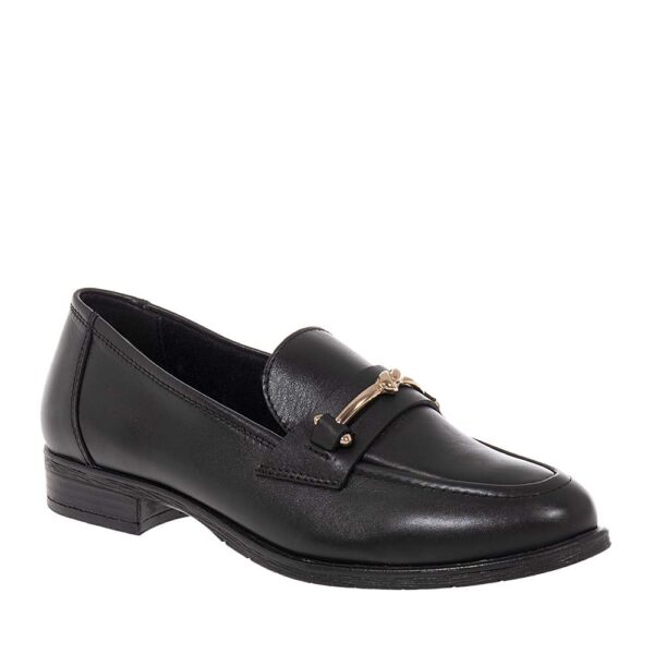 RAGAZZA ΓΥΝΑΙΚΕΙΑ LOAFERS ΔΕΡΜΑΤΙΝΑ ΜΑΥΡΑ