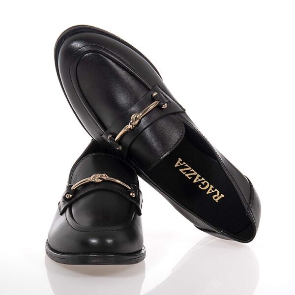 RAGAZZA ΓΥΝΑΙΚΕΙΑ LOAFERS ΔΕΡΜΑΤΙΝΑ ΜΑΥΡΑ