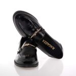 RAGAZZA ΓΥΝΑΙΚΕΙΑ LOAFERS ΔΕΡΜΑΤΙΝΑ ΜΑΥΡΑ ΛΟΥΣΤΡΙΝΙ