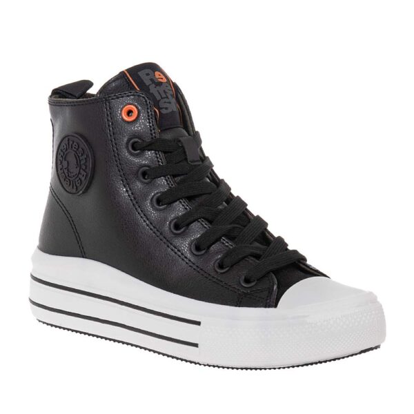 REFRESH ΓΥΝΑΙΚΕΙΑ ΜΑΥΡΑ SNEAKERS ΜΠΟΤΑΚΙΑ