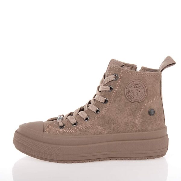 REFRESH ΓΥΝΑΙΚΕΙΑ TAUPE SNEAKERS ΜΠΟΤΑΚΙΑ