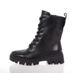 TAMARIS COMFORT ΓΥΝΑΙΚΕΙΑ ΔΕΡΜΑΤΙΝΑ ΜΠΟΤΑΚΙΑ ΜΑΥΡΑ