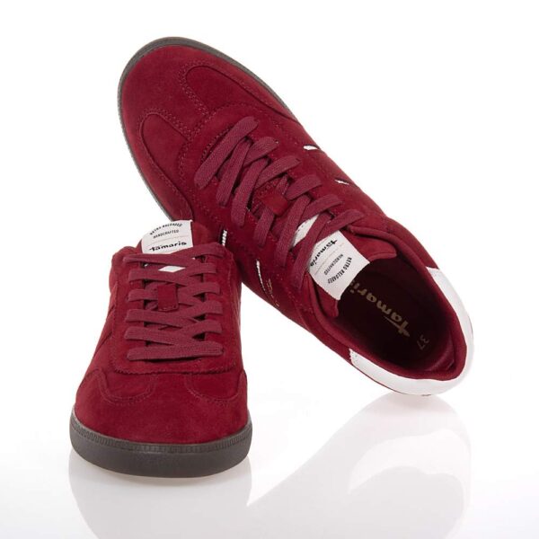 TAMARIS ΓΥΝΑΙΚΕΙΑ ΜΠΟΡΝΤΟ ΔΕΡΜΑΤΙΝΑ SNEAKERS