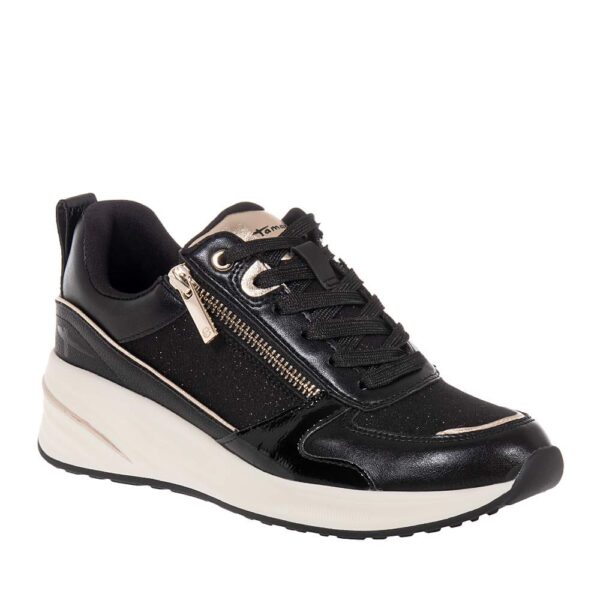 TAMARIS ΓΥΝΑΙΚΕΙΑ SNEAKERS ΜΕ ΠΛΑΤΦΟΡΜΑ ΜΑΥΡΑ