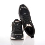 TAMARIS ΓΥΝΑΙΚΕΙΑ SNEAKERS ΜΕ ΠΛΑΤΦΟΡΜΑ ΜΑΥΡΑ