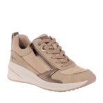 TAMARIS ΓΥΝΑΙΚΕΙΑ SNEAKERS ΜΕ ΠΛΑΤΦΟΡΜΑ ΜΠΕΖ