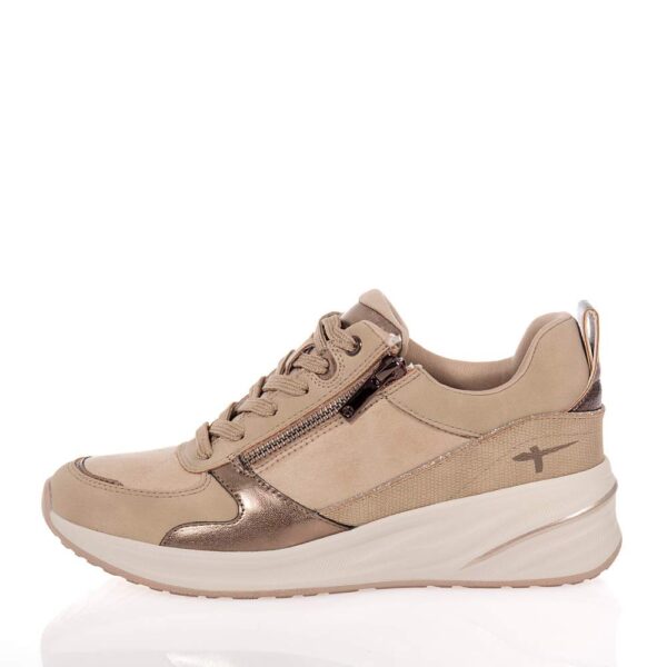 TAMARIS ΓΥΝΑΙΚΕΙΑ SNEAKERS ΜΕ ΠΛΑΤΦΟΡΜΑ ΜΠΕΖ
