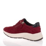 TAMARIS ΓΥΝΑΙΚΕΙΑ SNEAKERS ΔΕΡΜΑΤΙΝΑ ΜΠΟΡΝΤΟ