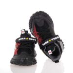 BULL BOYS ΠΑΙΔΙΚΑ SNEAKERS ΜΕ ΦΩΤΑΚΙΑ ΜΑΥΡΑ