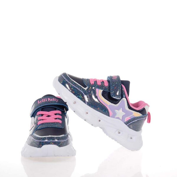 LELLI KELLY DORA ΠΑΙΔΙΚΑ SNEAKERS ΜΕ ΦΩΤΑΚΙΑ ΜΠΛΕ