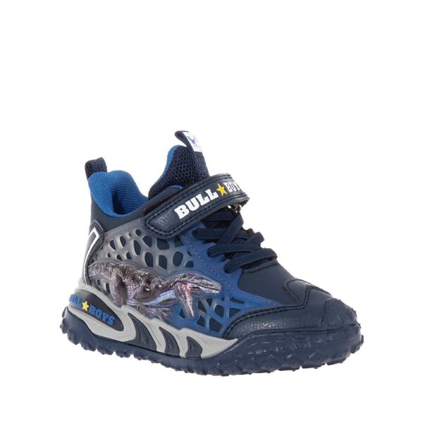 BULL BOYS ΠΑΙΔΙΚΑ HIGH SNEAKERS ΜΕ ΦΩΤΑΚΙΑ ΜΠΛΕ
