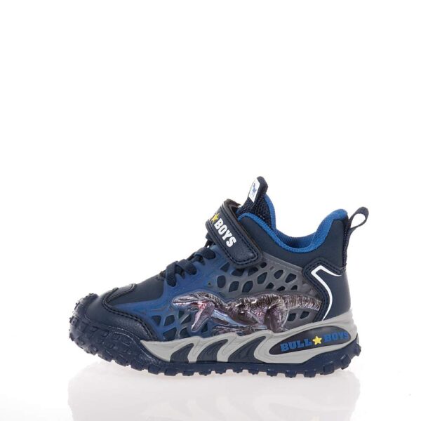 BULL BOYS ΠΑΙΔΙΚΑ HIGH SNEAKERS ΜΕ ΦΩΤΑΚΙΑ ΜΠΛΕ