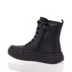 GEOX J PHAOLAE ΠΑΙΔΙΚΑ ΜΠΟΤΑΚΙΑ ΜΑΥΡΑ