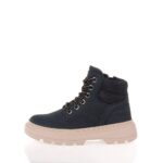 GEOX J KIDDARTAH ΠΑΙΔΙΚΑ ΔΕΡΜΑΤΙΝΑ ΜΠΟΤΑΚΙΑ ΜΠΛΕ