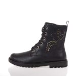 GEOX J ECLAIR ΠΑΙΔΙΚΑ ΜΠΟΤΑΚΙΑ ΜΑΥΡΑ