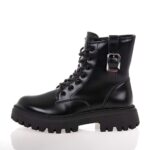 GEOX J MAQUINNENS C ΠΑΙΔΙΚΑ ΜΠΟΤΑΚΙΑ ΜΑΥΡΑ