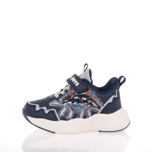BULL BOYS ΠΑΙΔΙΚΑ HIGH SNEAKERS ΜΕ ΦΩΤΑΚΙΑ ΜΠΛΕ