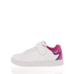 GEOX J ECLYPER ΠΑΙΔΙΚΑ SNEAKERS ΛΕΥΚΑ-ΦΟΥΞΙΑ