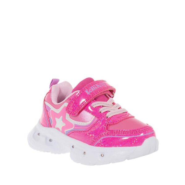 LELLI KELLY DORA ΠΑΙΔΙΚΑ SNEAKERS ΜΕ ΦΩΤΑΚΙΑ ΦΟΥΞΙΑ