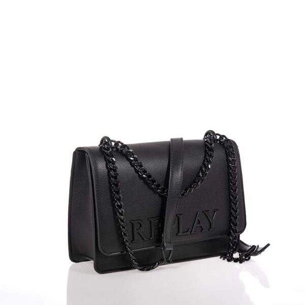 REPLAY ΓΥΝΑΙΚΕΙΑ CROSSBODY ΤΣΑΝΤΑ ΜΑΥΡΗ