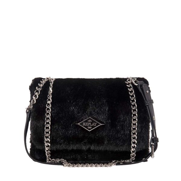 REPLAY ΓΥΝΑΙΚΕΙΑ CROSSBODY ΤΣΑΝΤΑ ΜΑΥΡΗ