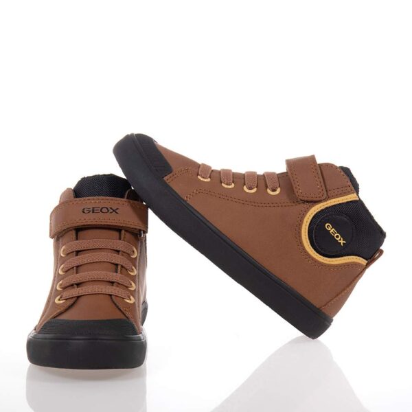 GEOX J GISLI ΠΑΙΔΙΚΑ ΜΠΟΤΑΚΙΑ ΜΕ VELCRO ΤΑΜΠΑ