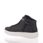 GEOX J MIKIROSHI ΠΑΙΔΙΚΑ SNEAKERS HIGH ΜΑΥΡΑ