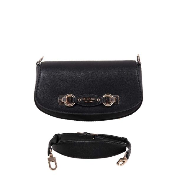 GUESS MIMINA ΓΥΝΑΙΚΕΙΑ CROSSBODY ΤΣΑΝΤΑ ΜΑΥΡΗ