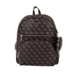 GUESS POWER PLAY II LARGE ΓΥΝΑΙΚΕΙΟ BACKPACK ΚΑΦΕ