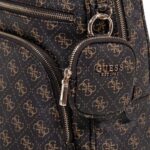 GUESS POWER PLAY II LARGE ΓΥΝΑΙΚΕΙΟ BACKPACK ΚΑΦΕ