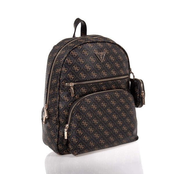 GUESS POWER PLAY II LARGE ΓΥΝΑΙΚΕΙΟ BACKPACK ΚΑΦΕ