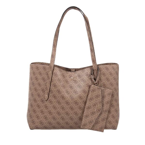 GUESS BRENTON ΓΥΝΑΙΚΕΙΑ SHOPPER ΤΣΑΝΤΑ ΜΠΕΖ
