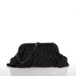 GUESS ZALINA ΓΥΝΑΙΚΕΙΟ FRAME CLUTCH ΜΑΥΡΟ