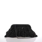 GUESS ZALINA ΓΥΝΑΙΚΕΙΟ FRAME CLUTCH ΜΑΥΡΟ