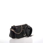 GUESS NOELLE II ΓΥΝΑΙΚΕΙΑ ΤΣΑΝΤΑ DOUBLE POUCH ΜΑΥΡΗ