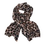 GUESS DOMITILLA SCARF ΓΥΝΑΙΚΕΙΟ ΜΑΥΡΟ-ΚΑΦΕ