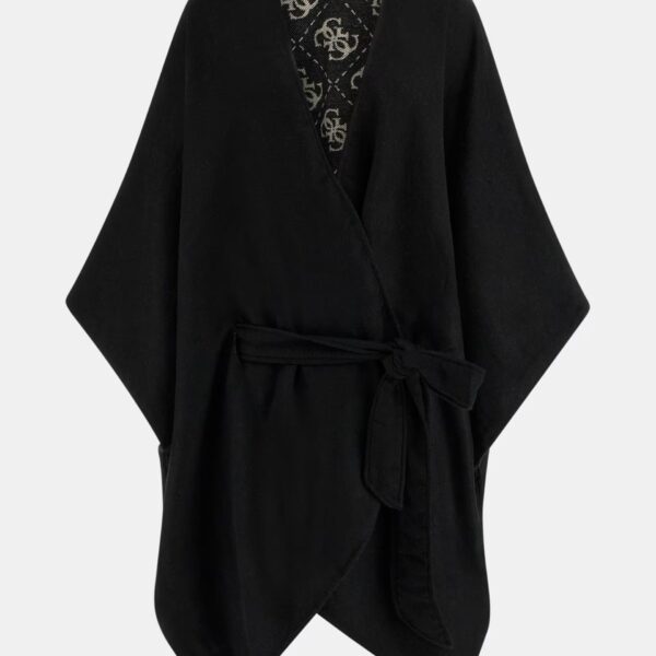 GUESS PONCHO ΓΥΝΑΙΚΕΙΟ ΜΑΥΡΟ